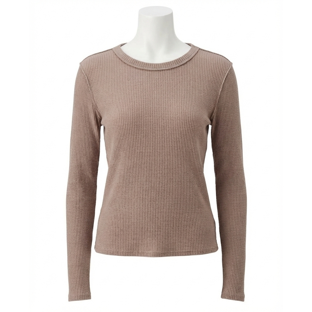 NEW Z SUPPLY arlet mini thermal long sleeve top in smoked heather